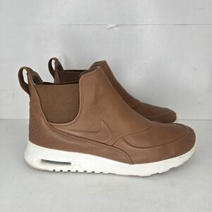Nike Air Max Thea Mid Women Ale Brown/Sail Leather 11 W Comfort Shoes 859550-200